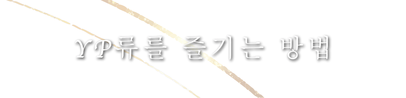 YP류를 즐기는 방법